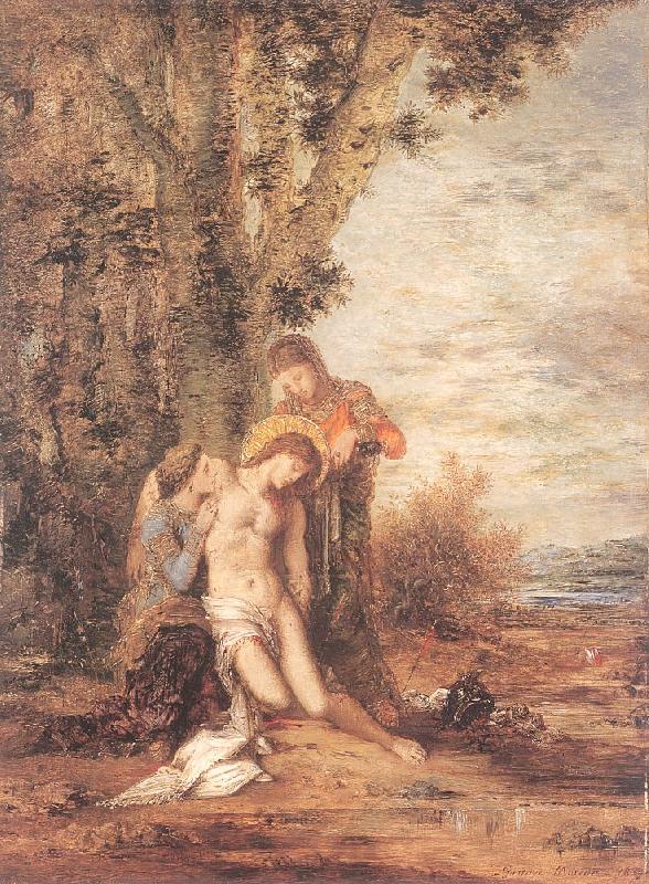 Gustave Moreau Saint Sebastian and the Holy Women oil painting picture